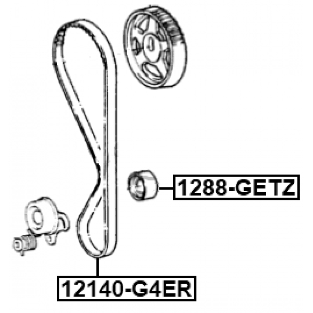 Ремень ГРМ FEBEST 12140-G4ER preview 2