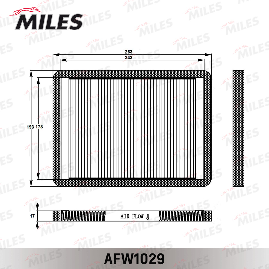 Фильтр салона MILES AFW1029 preview 2
