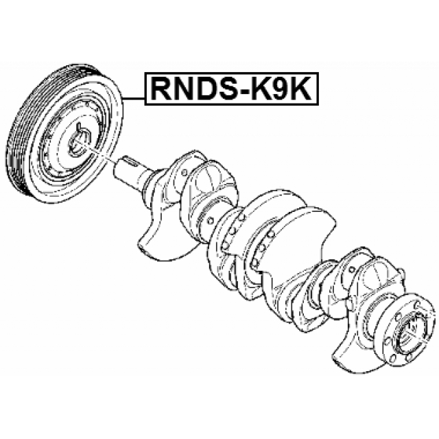 Шкив коленвала FEBEST RNDS-K9K preview 2