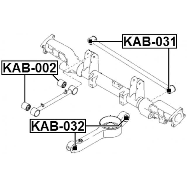 Сайлентблок FEBEST KAB-032 preview 2