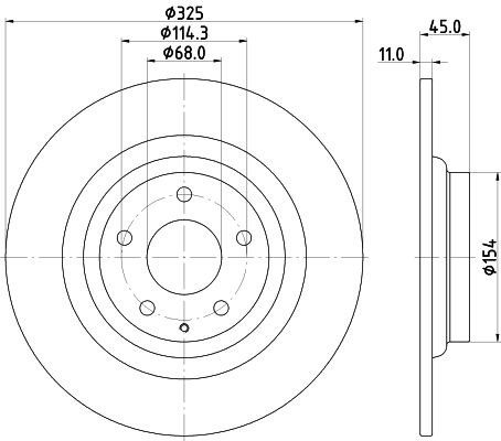 Диск торм. для а/м Mazda CX-9 (16-) зад. d=325 (DF 250117) preview 3