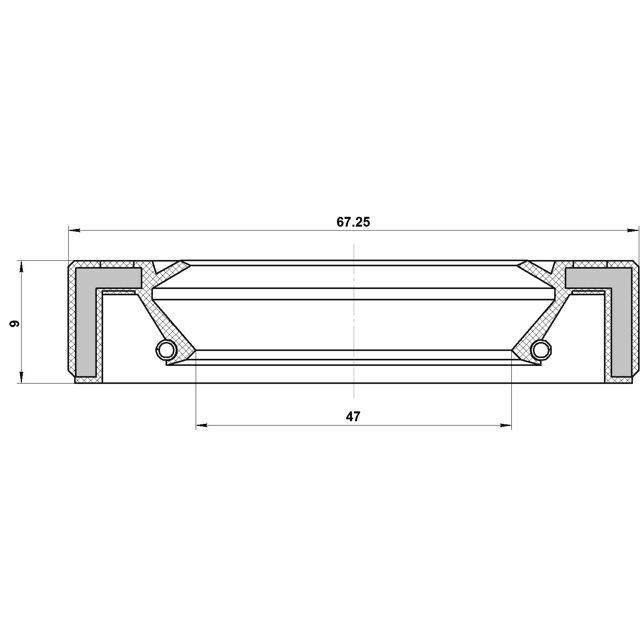 Сальник привода 47.2x67.2x9 preview 2
