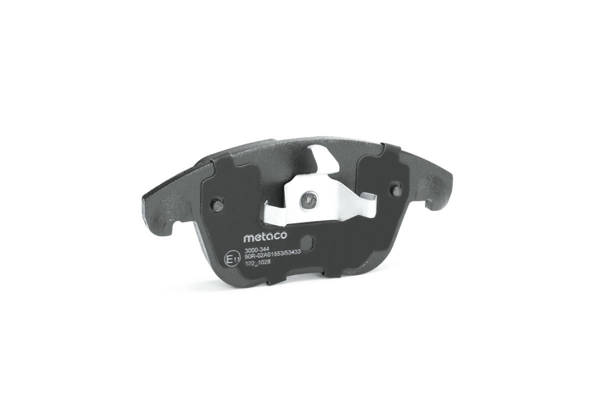 Колодки тормозные передние к-кт metaco 3000-344 preview 2