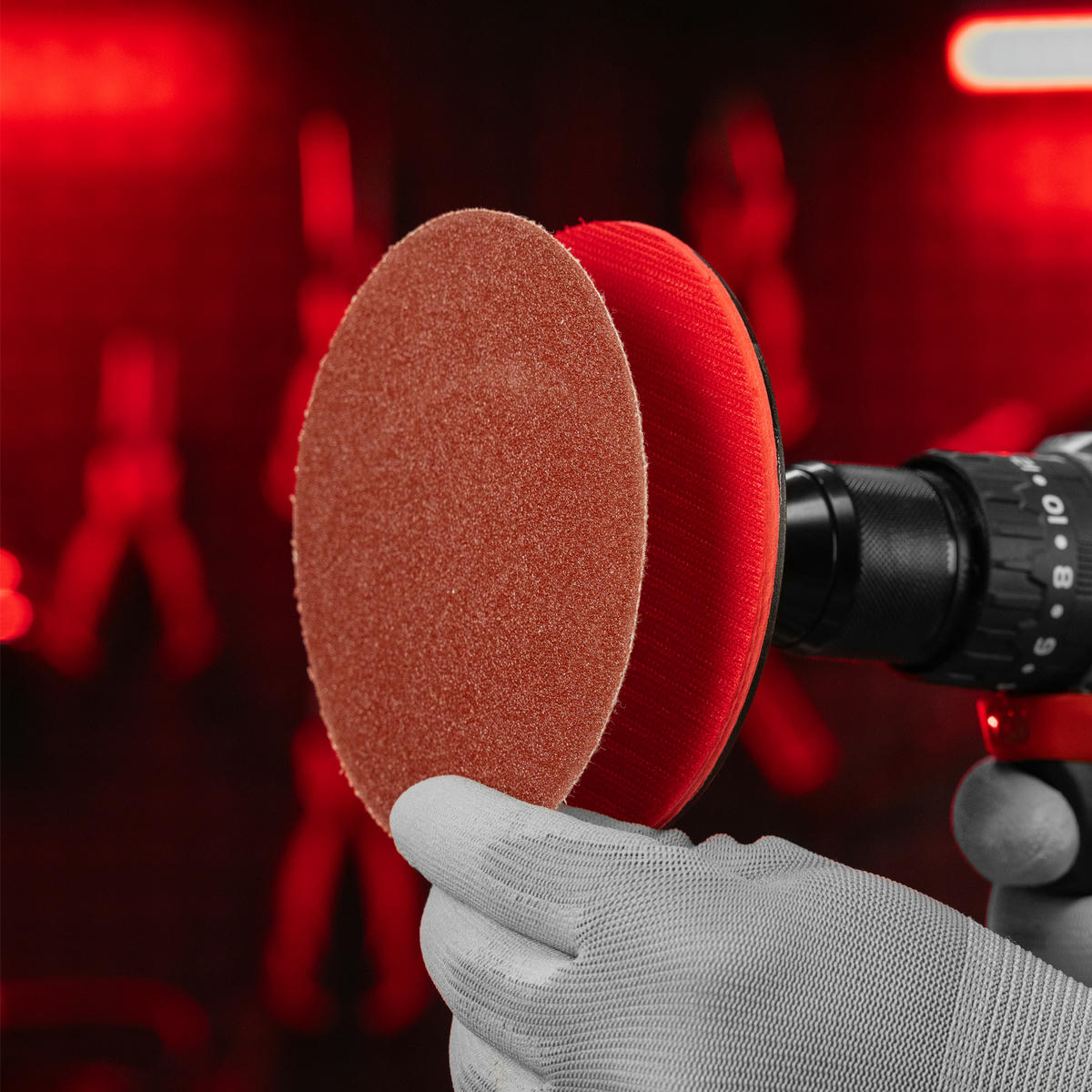 Круг абразивный на ворсовой подложке под липучку P 80, 125 мм, 10 шт. MATRIX preview 6