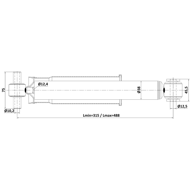 Амортизатор задний FEBEST 24110-005R preview 2