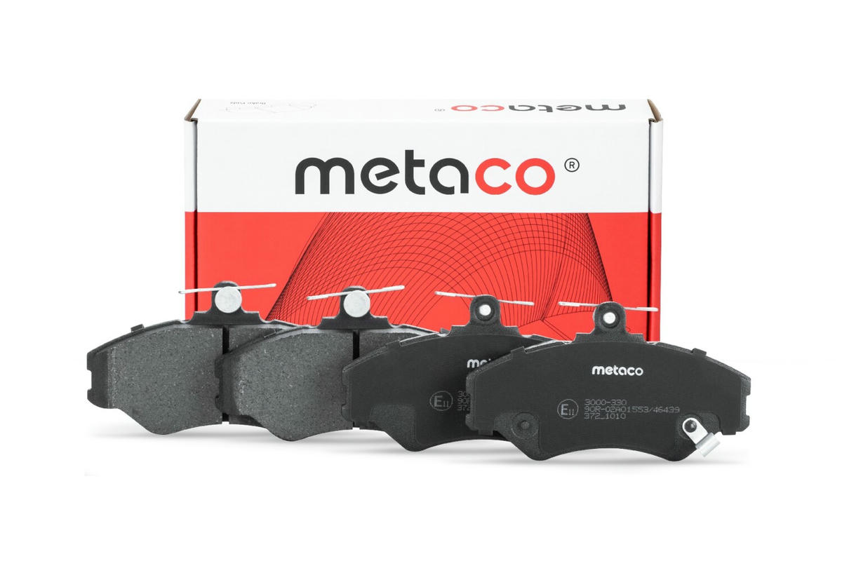 Колодки тормозные передние к-кт metaco 3000-330 preview 1