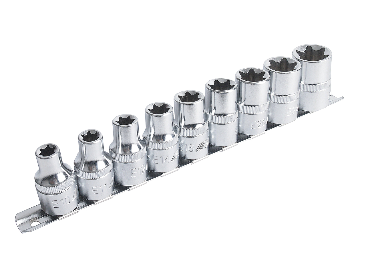 Набор головок TORX 1/2" E10-E24, 9 пр. JTC preview 2