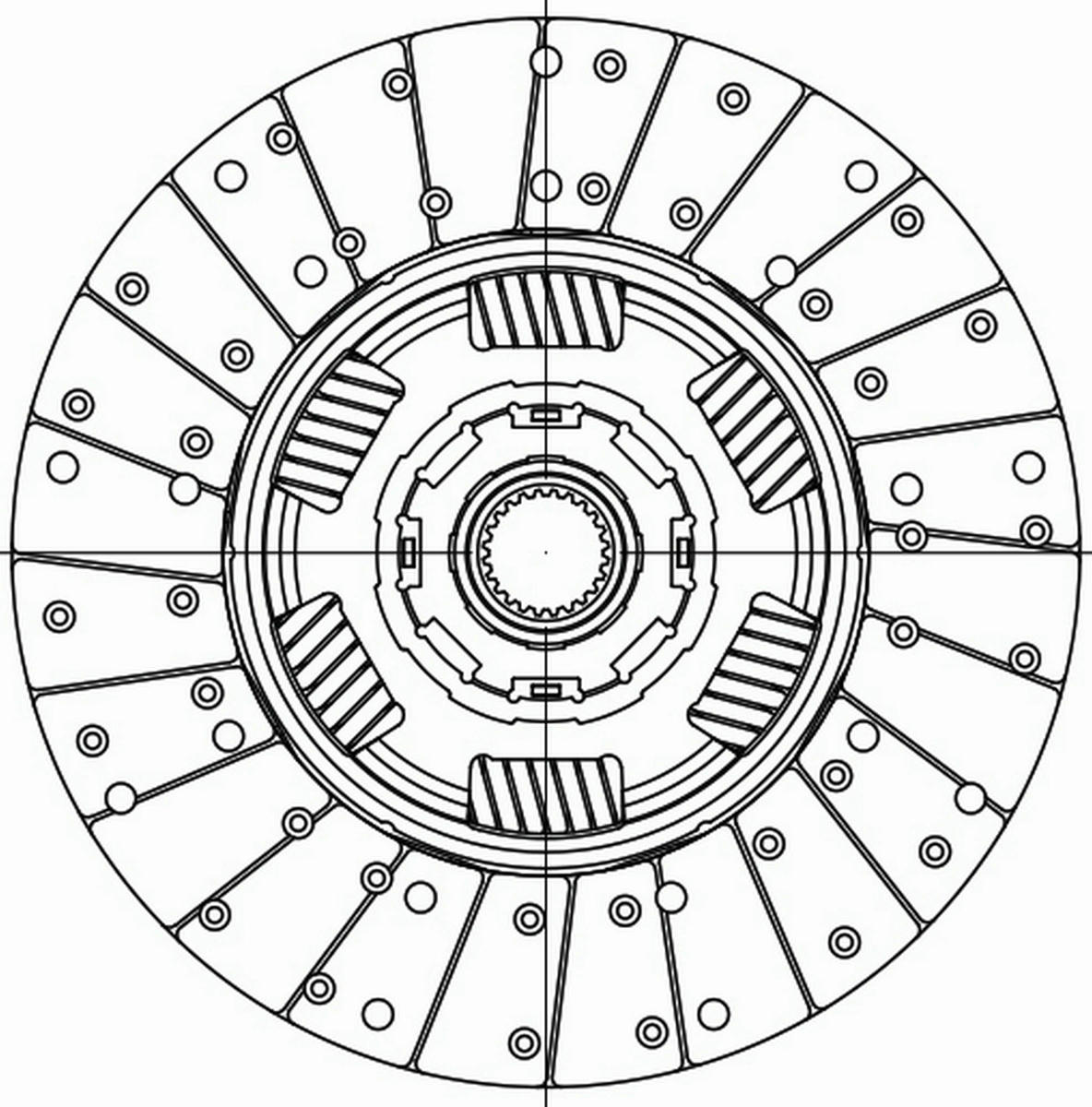 Диск сцеп. для а/м Scania G 400/P 400/R 400 (03-) (K432-49/K432-62/K432-63) (ведом.) (FD 404) preview 3