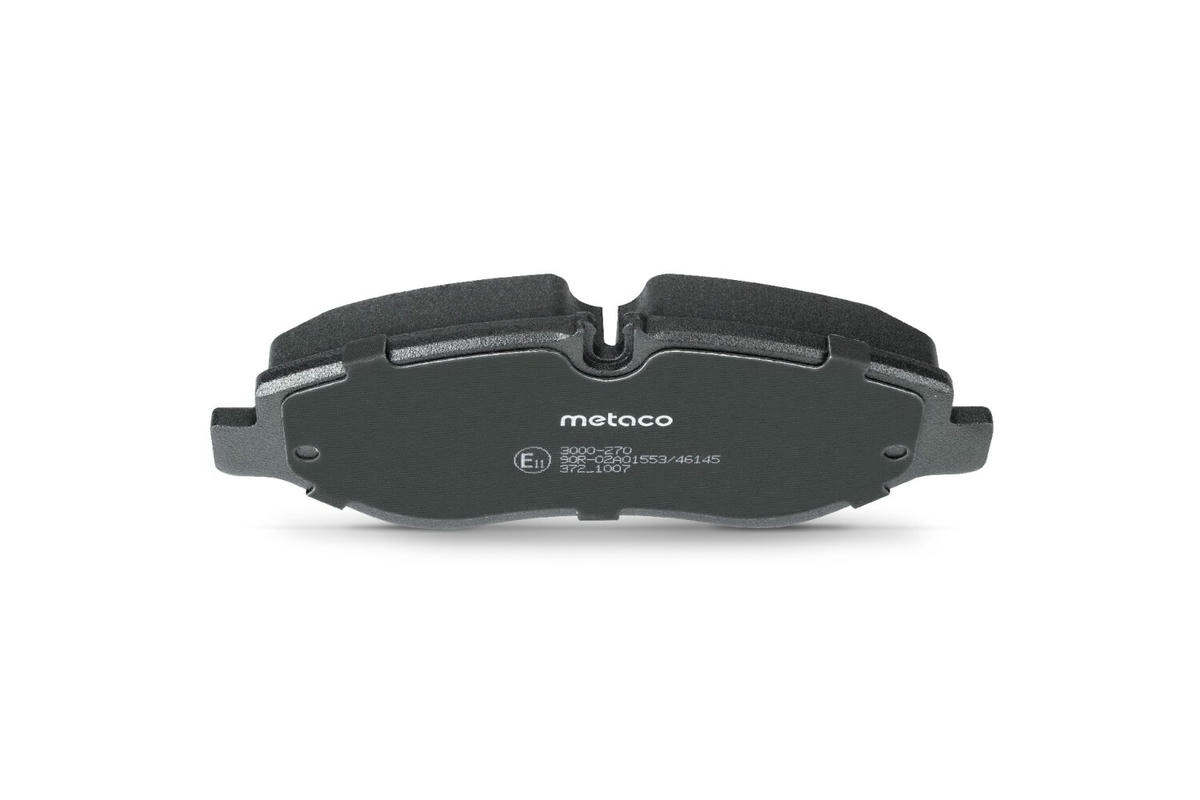 Колодки тормозные передние к-кт metaco 3000-270 preview 4
