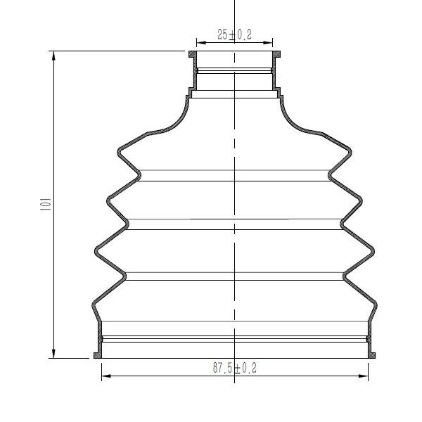 FG 1414_к-кт пыльника ШРУСа наруж.! хомуты, смазка VW Polo V 09> preview 3