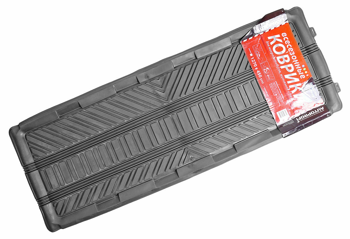 Коврики резиновые универсальные для заднего ряда серые 127*45см (1шт) preview 1