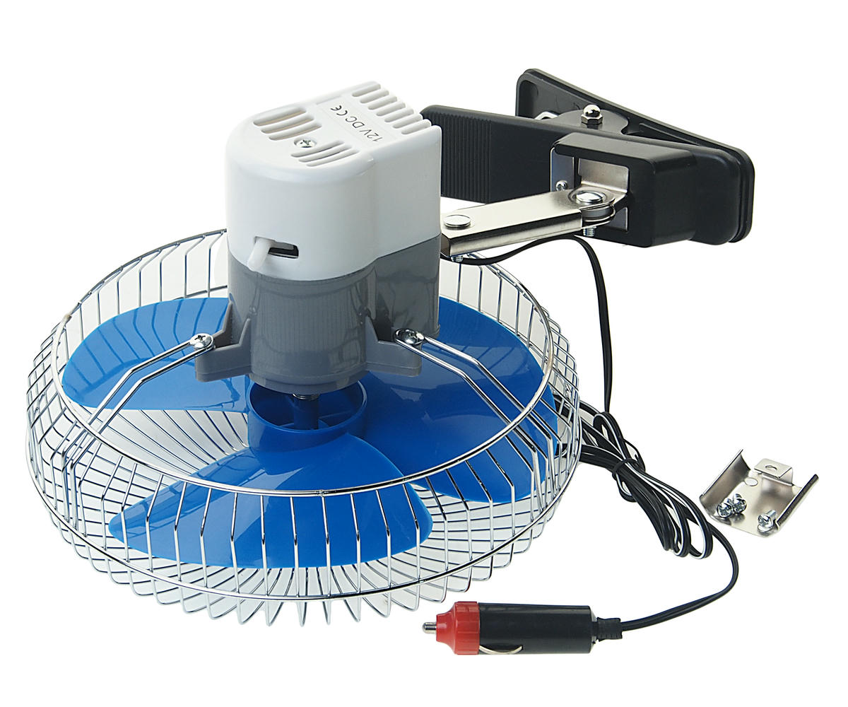 Вентилятор в салон 12V 8" (с решеткой металл) 21см MEGAPOWER preview 2