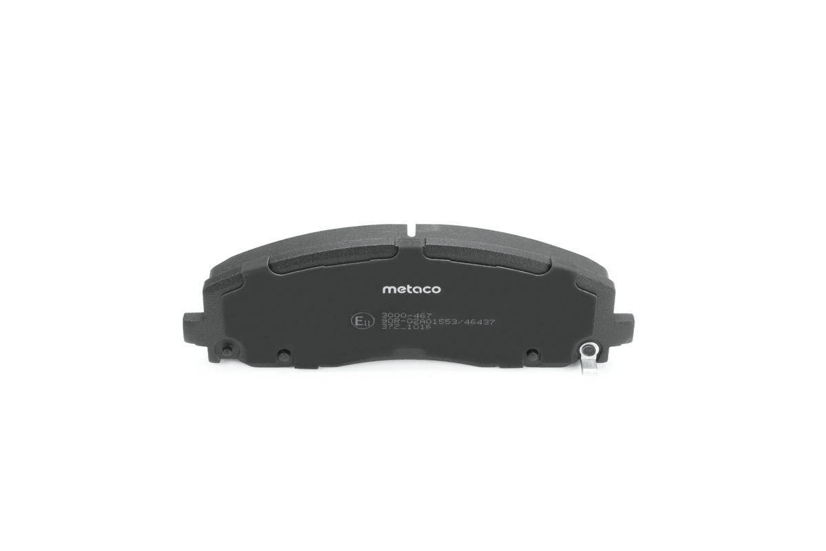Колодки тормозные передние к-кт metaco 3000-467 preview 5