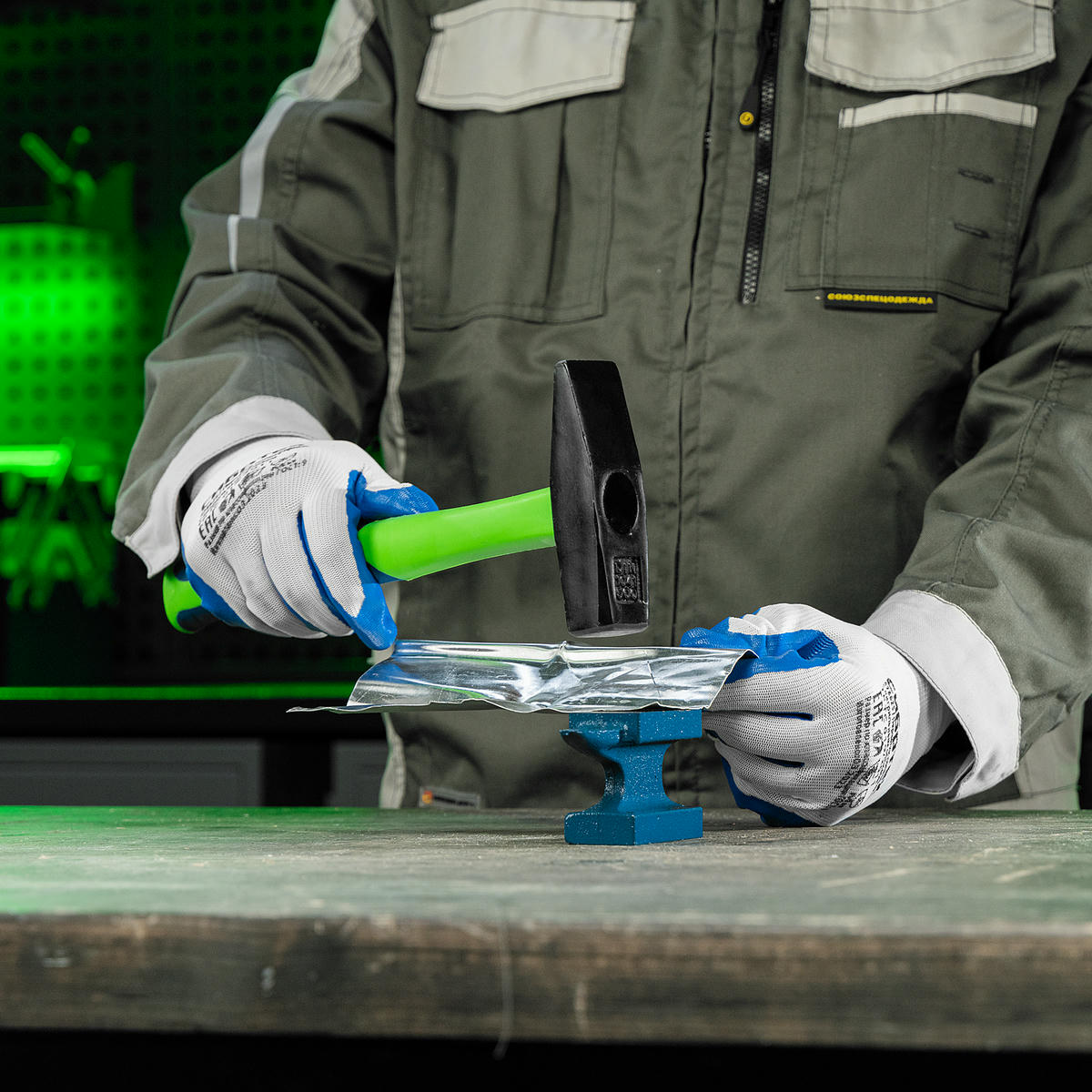 СИБРТЕХ 10325 Молоток слесарный, 600 г, фиберглассовая обрезиненная рукоятка preview 8