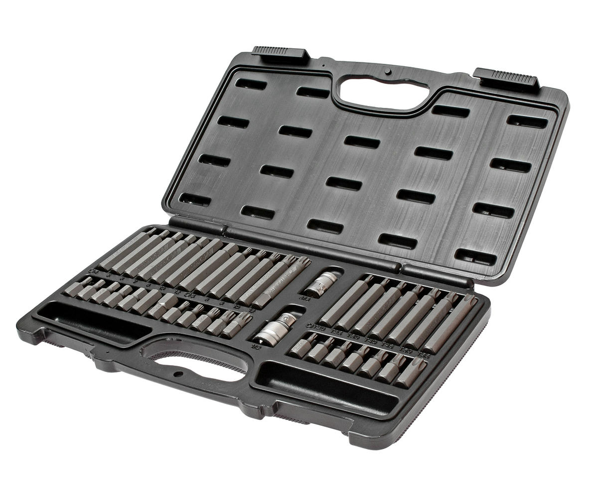 Набор вставок TORX, HEX, SPLINE с адаптерами 3/8" & 1/2" кейс 40пр JTC preview 1