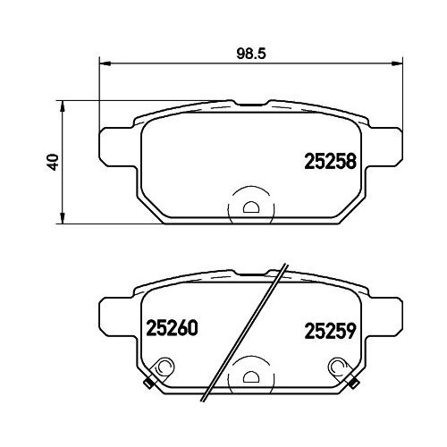 Колодки тормозные задние дисковые к-кт TRIALLI PF 4100 preview 4