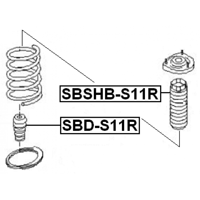 Отбойник амортизатора FEBEST SBD-S11R preview 2