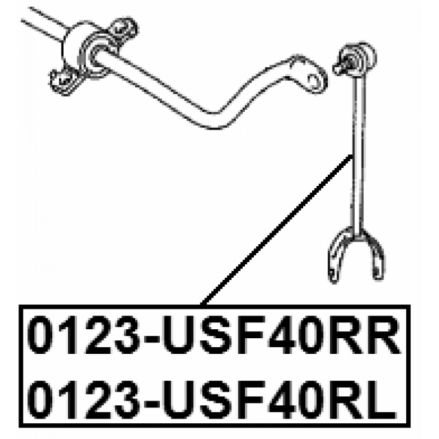 Стойка заднего стабилизатора FEBEST 0123-USF40RR preview 2