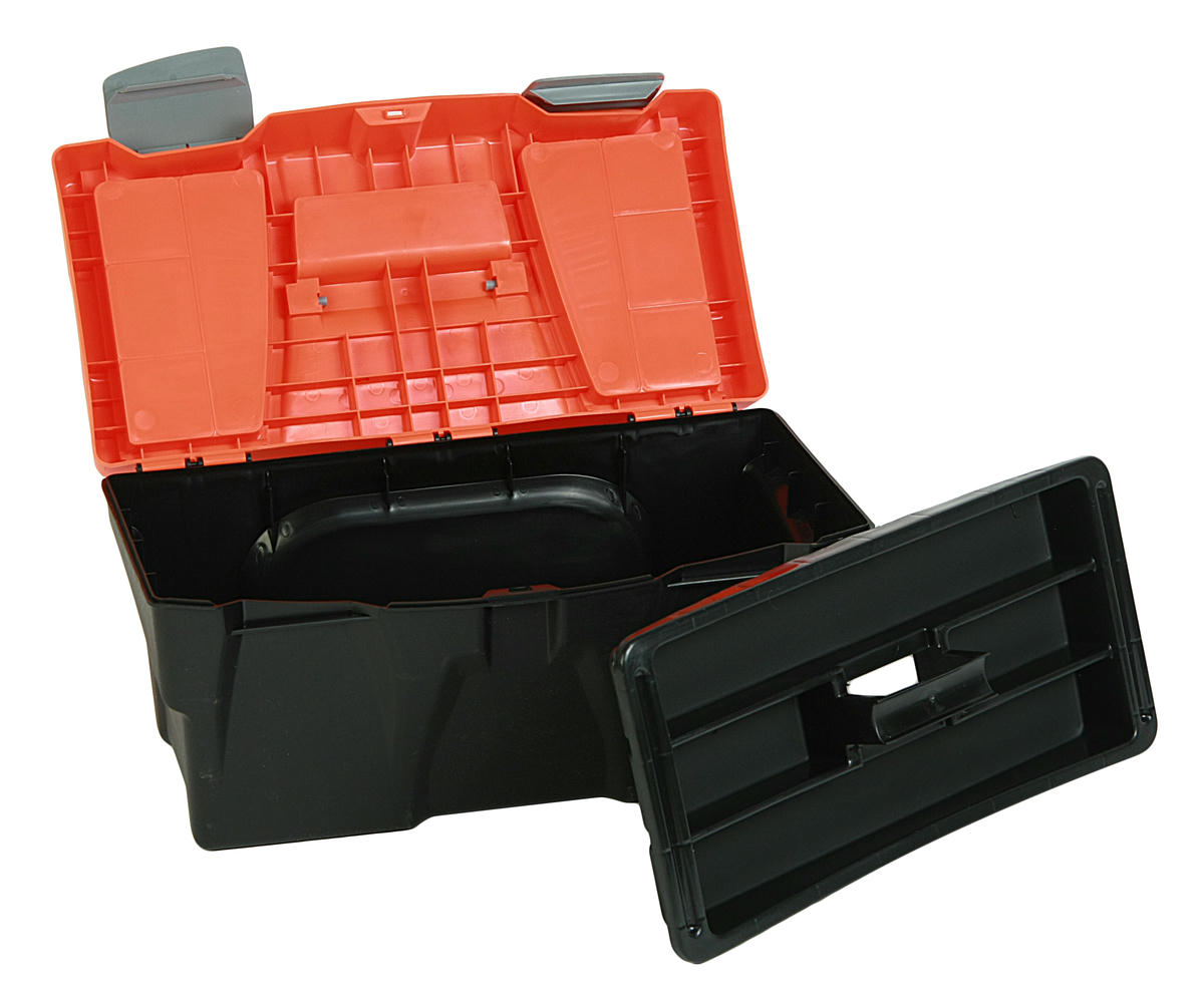 Ящик универсальный 500х250х260мм с лотком и 2 органайзерами на крышке ЭВРИКА preview 1