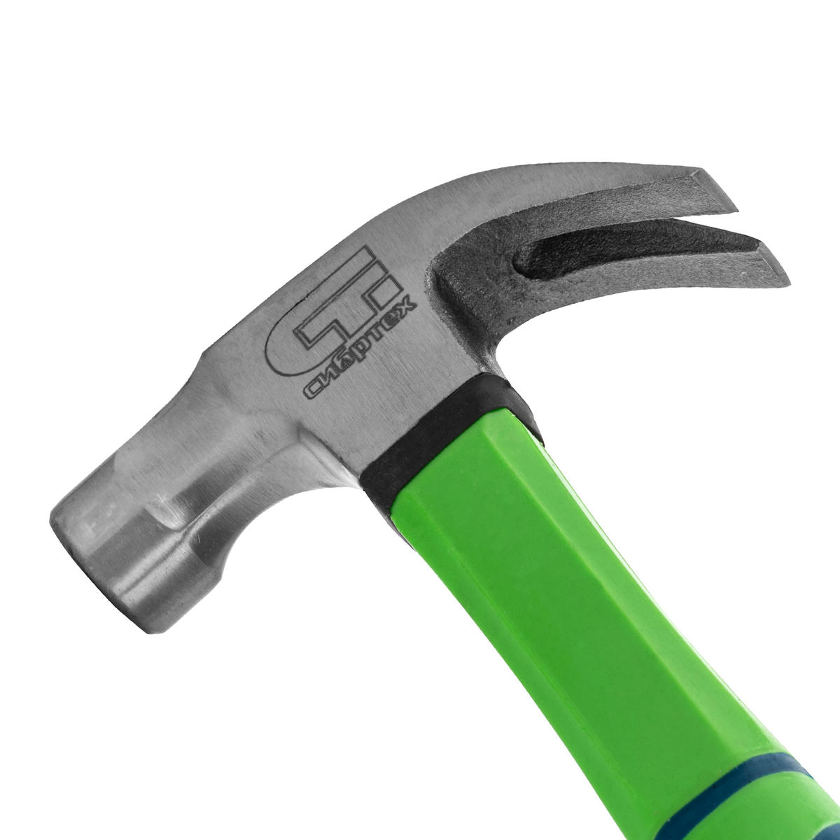 СИБРТЕХ 10441 Молоток-гвоздодер, 450г, с магнитом, фиберглассовая обрезиненная рукоятка preview 3