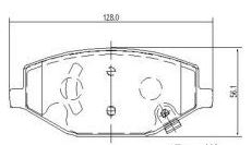 Колодки тормозные передние к-кт TRIALLI PF 4129 preview 3
