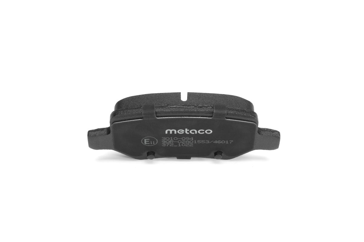 Колодки тормозные задние дисковые к-кт metaco 3010-094 preview 4