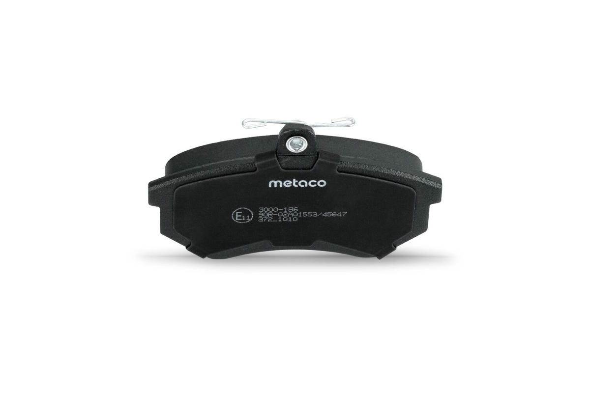 Колодки тормозные передние к-кт metaco 3000-186 preview 4