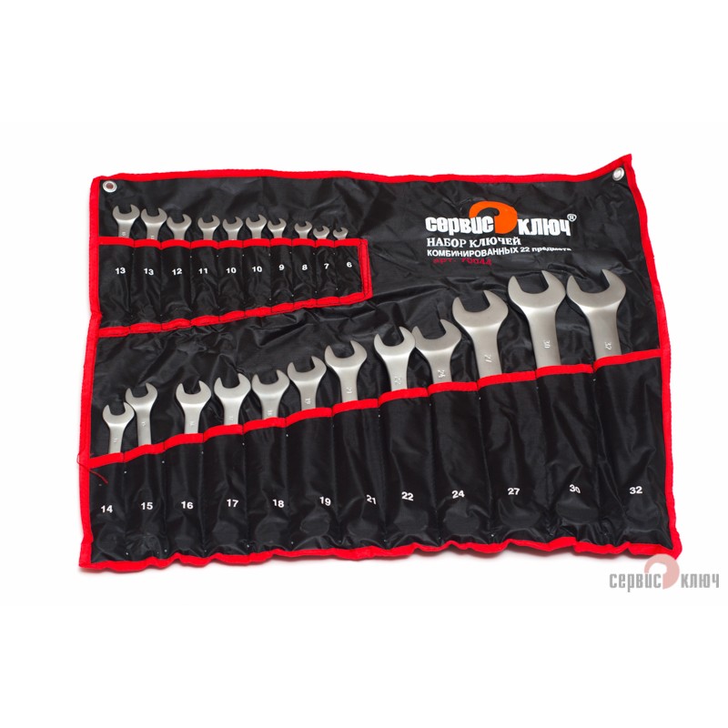 Набор ключей комбинированных 22пр СЕРВИС КЛЮЧ preview 1