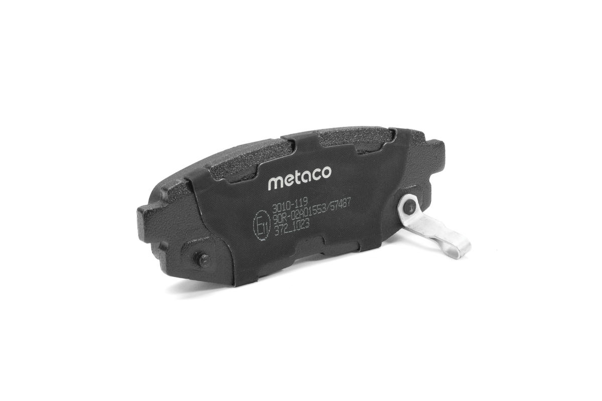 Колодки тормозные задние дисковые к-кт metaco 3010-119 preview 2
