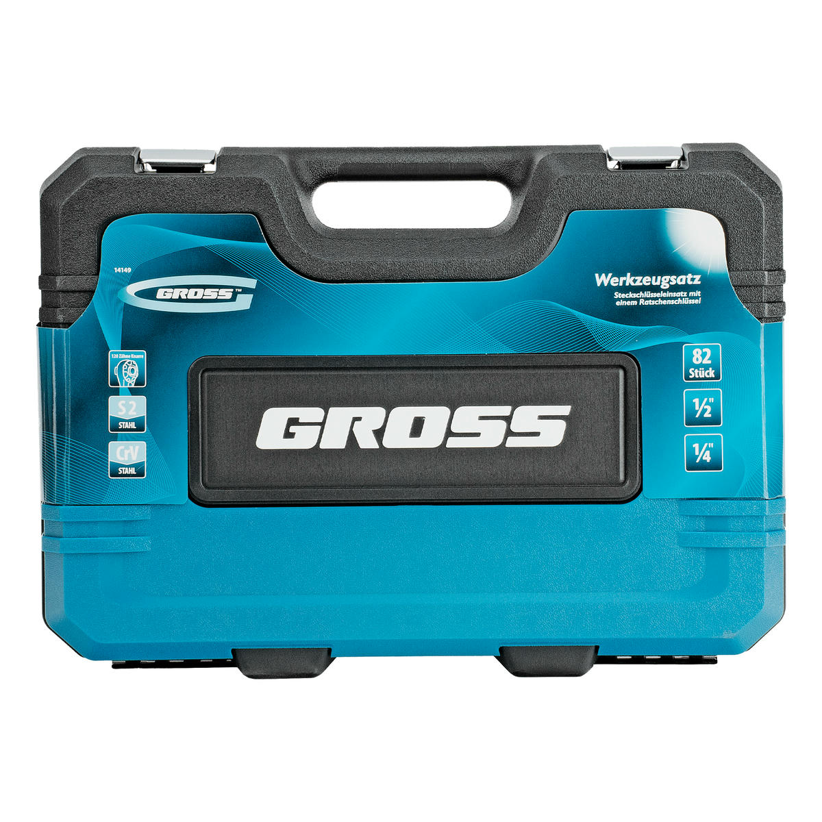 Набор инструмента 82пр. 1/2" 1/4" 120 зубьев GROSS preview 4