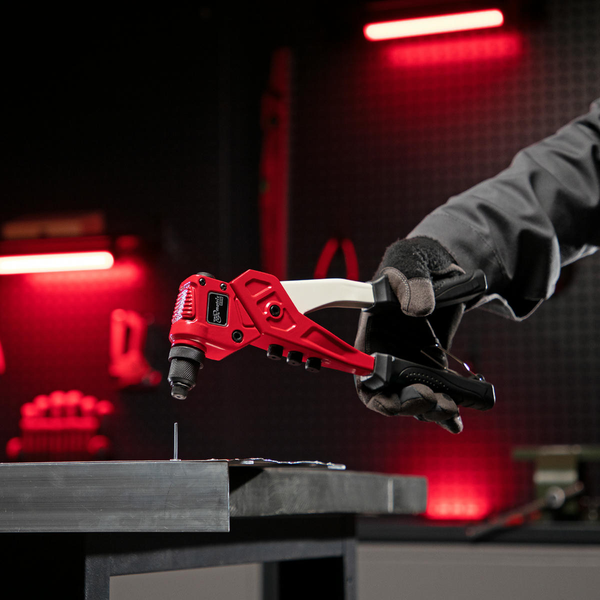 Заклепочник ручной, литой, поворотный, 290 мм, 0-360° заклепки 2,4-3,2-4,0-4,8 мм, PRO Matrix preview 7