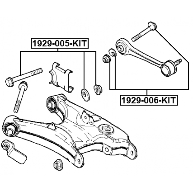 Болт с эксцентриком ремкомплект BMW 2 F87 M2 2014-2017 FEBEST 1929-005-KIT preview 2