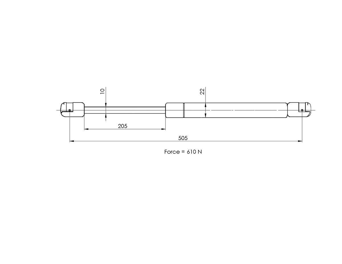 Газовый упор багажника TRIALLI GS 2123 preview 2