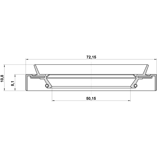 95HDS-52720811X_сальник ступицы! 51.9x72x8/10.5 Mitsubishi Carisma/Lancer/SpaceStar 95-04 preview 2