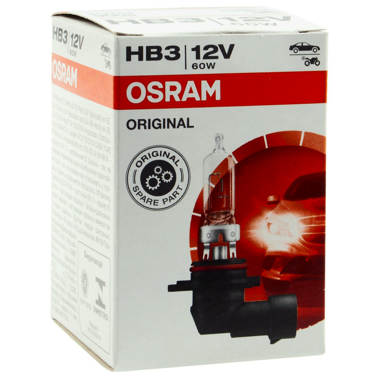 Лампа 12V HB3 60W P20d OSRAM ORIGINAL LINE 1 шт. картон 9005 preview 1