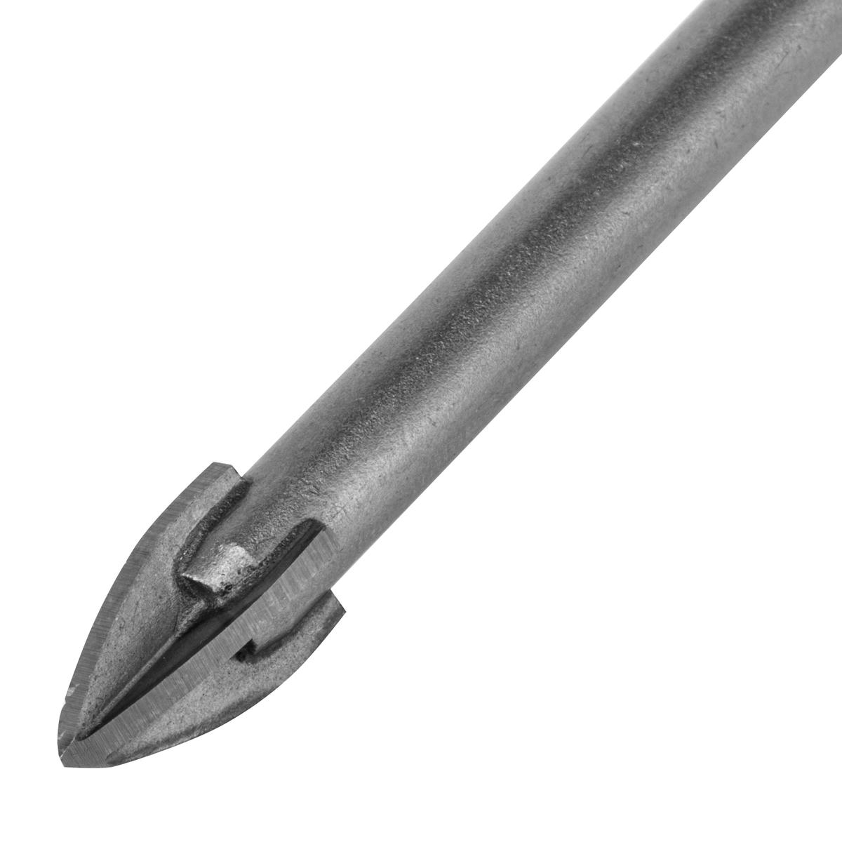 Сверло по керамической плитке 8 мм, крестовая пластина, 6-гр. хвостовик// Denzel preview 3