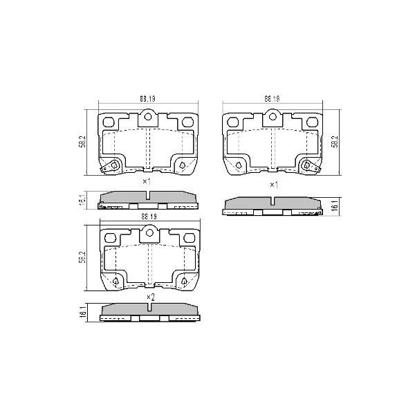 Колодки тормозные задние дисковые к-кт TRIALLI PF 4109 preview 2