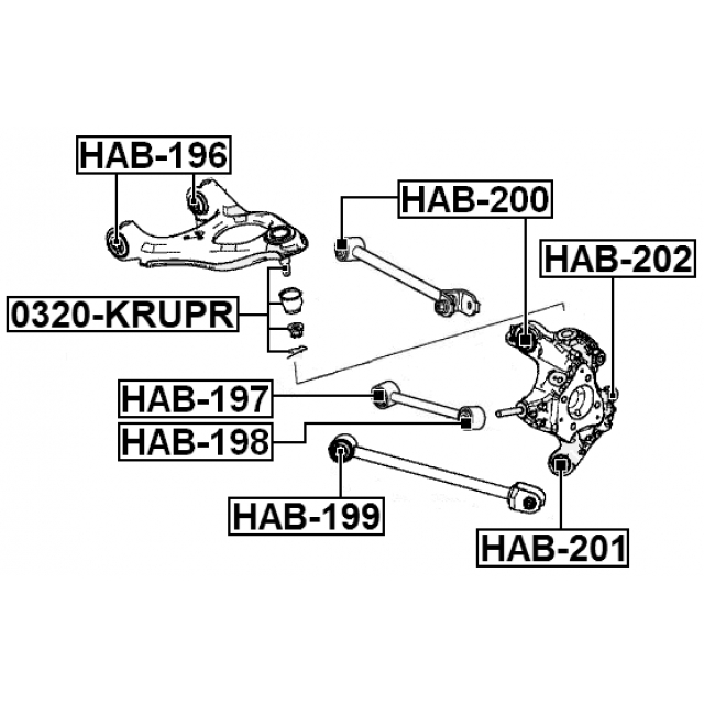 0320-KRUPR_опора шаровая! заднего верхнего рычага Honda Accord 13> preview 2