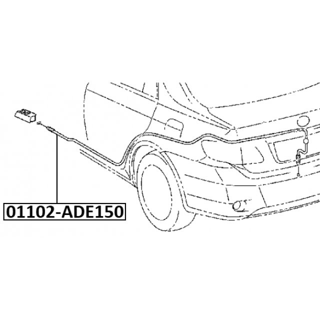 Трос привода замка открывания багажника TOYOTA COROLLA (S.AFRICA) ADE150,NDE150,NRE150,ZRE FEBEST 01102-ADE150 preview 2 Трос привода замка открывания багажника TOYOTA COROLLA (S.AFRICA) ADE150,NDE150,NRE150,ZRE FEBEST 01102-ADE150 preview 2