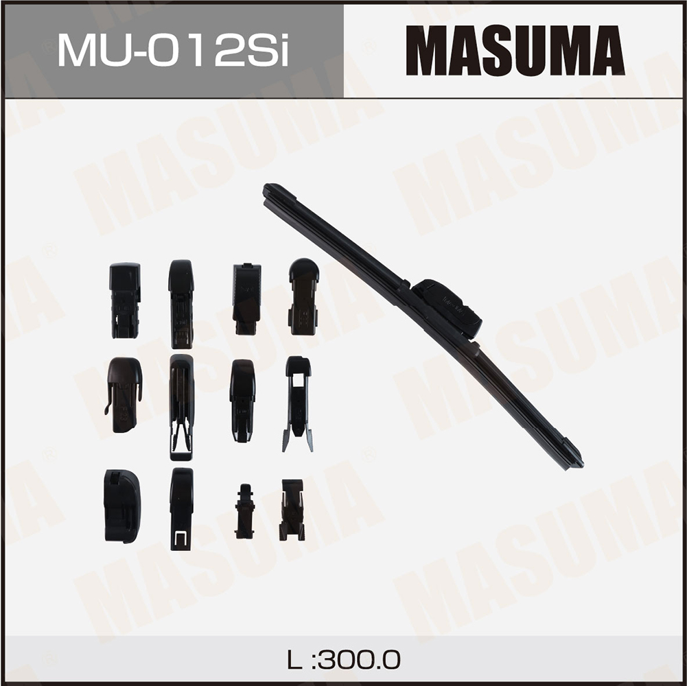 Щетка стеклоочистителя 300 мм бескаркасная 1 шт MASUMA Beam Wiper Blade MU-012Si preview 1