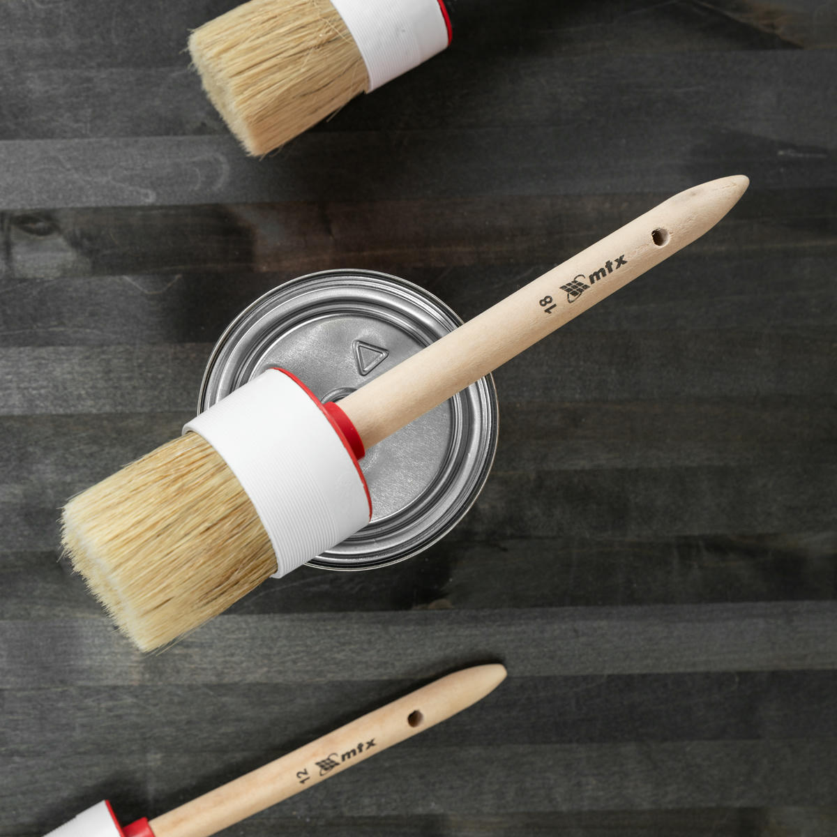 Кисть круглая № 18 (60 мм), натуральная щетина, деревянная ручка MATRIX preview 5