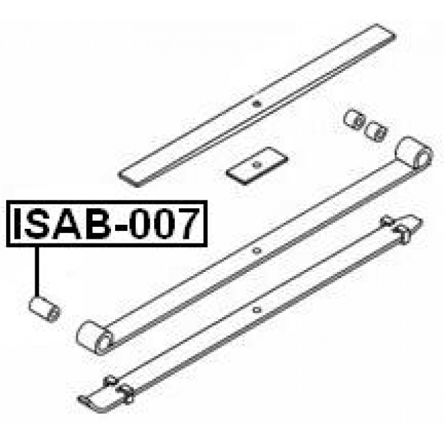 Сайлентблок FEBEST ISAB-007 preview 2