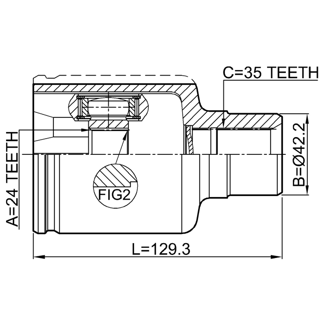 ШРУС внутренний R (компл) FEBEST 0511-TRIBRH preview 2