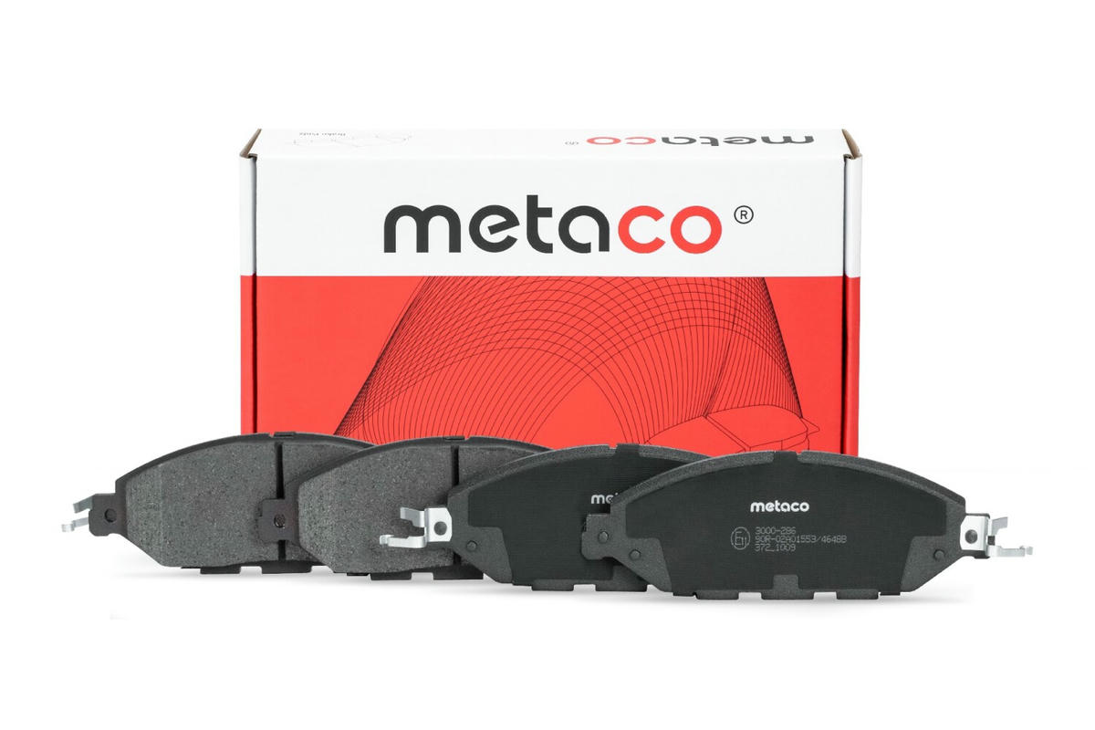 Колодки тормозные передние к-кт metaco 3000-286 preview 1