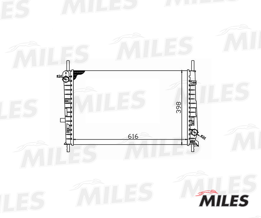 Радиатор основной MILES ACRM045 preview 1