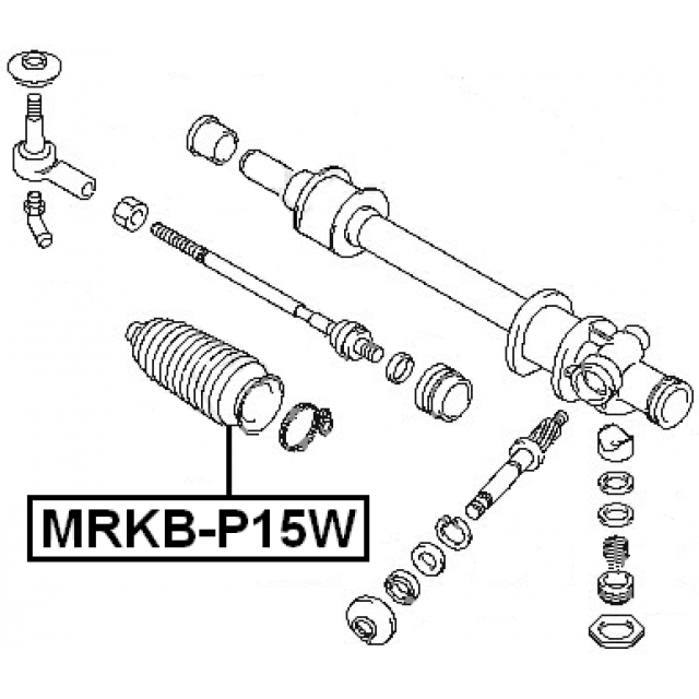 MRKB-P15W_пыльник рейки рулевой! с г/у Mitsubishi Galant 84> preview 2