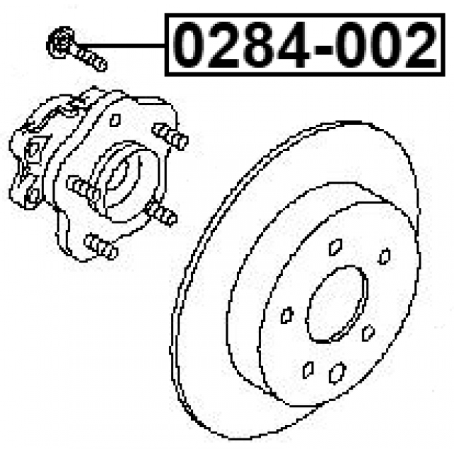 Шпилька колеса FEBEST 0284-002 preview 2