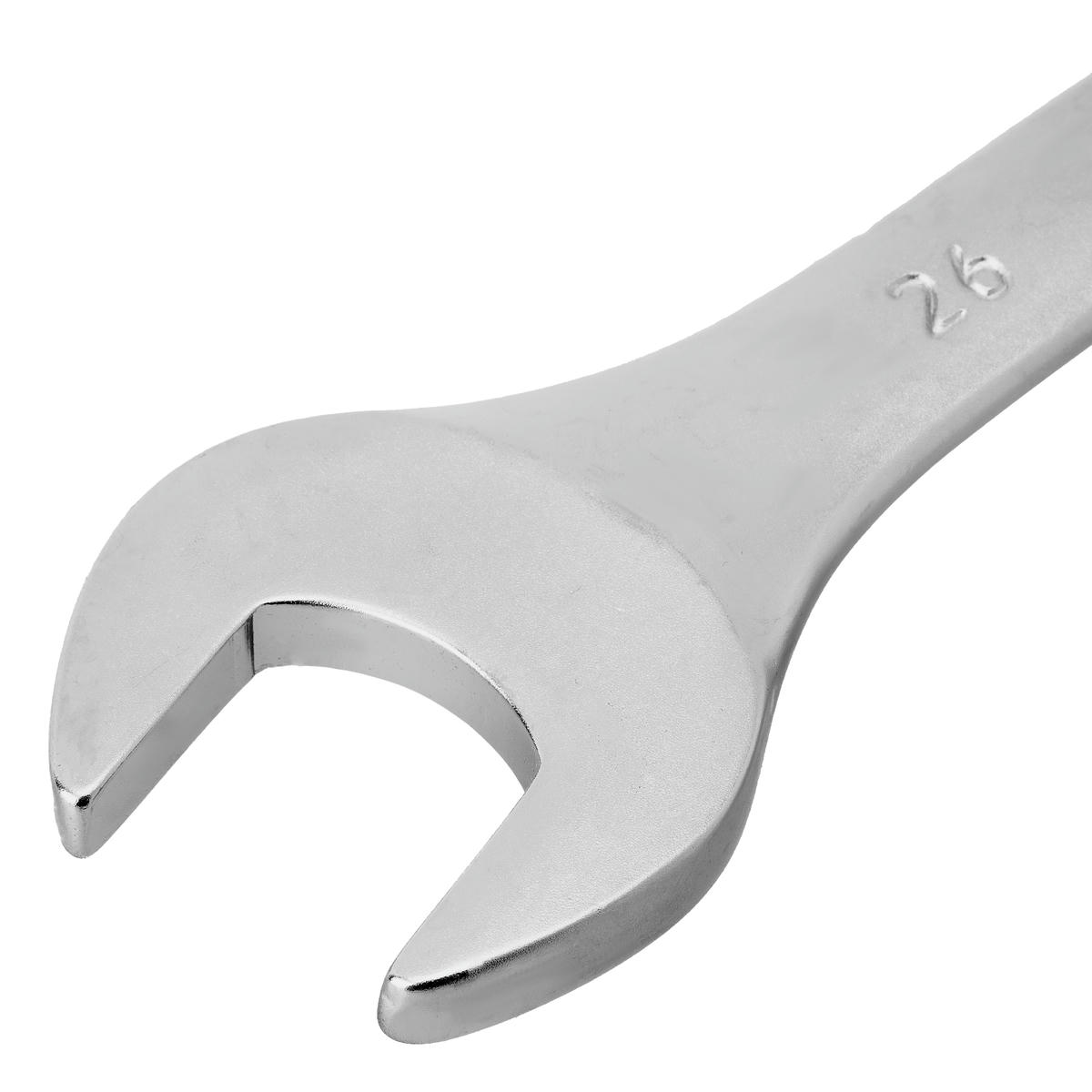 Ключ комбинированный 26 мм, CrV, матовый хром STELS preview 3