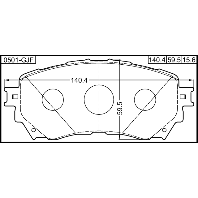 Колодки тормозные передн MAZDA 6 GJ 2012- 0501-GJF preview 2 Колодки тормозные передн MAZDA 6 GJ 2012- 0501-GJF preview 2