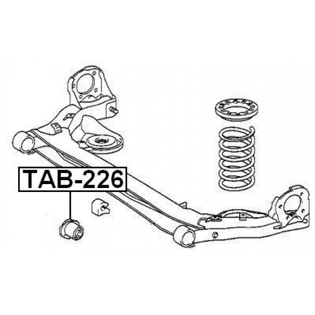 Сайлентблок задней подвески FEBEST TAB-226 preview 2 Сайлентблок задней подвески FEBEST TAB-226 preview 2